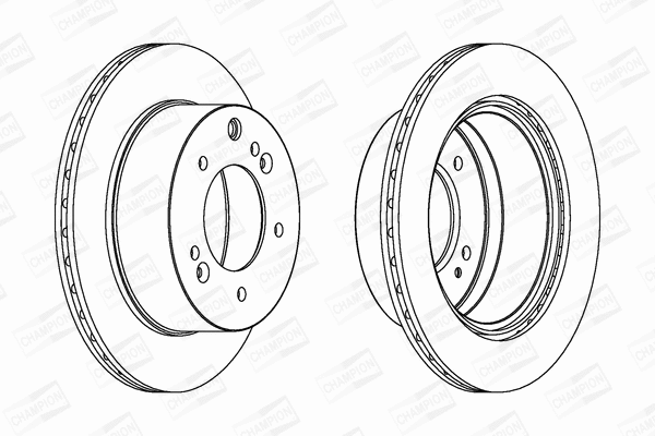 562895CH-1 CHAMPION Тормозной диск (фото 1)