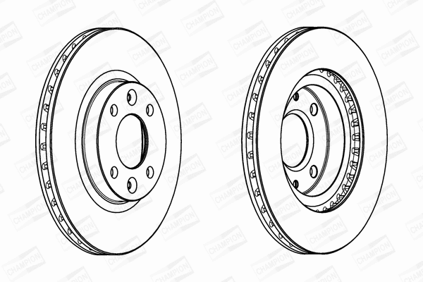 562960CH CHAMPION Тормозной диск (фото 1)