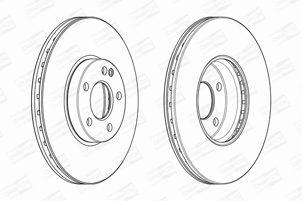 562989CH CHAMPION Тормозной диск (фото 1)