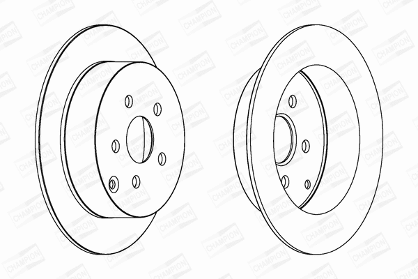563037CH CHAMPION Тормозной диск (фото 1)