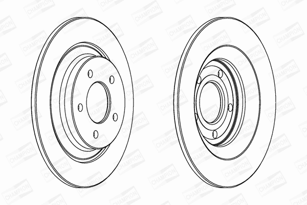 563038CH CHAMPION Тормозной диск (фото 1)