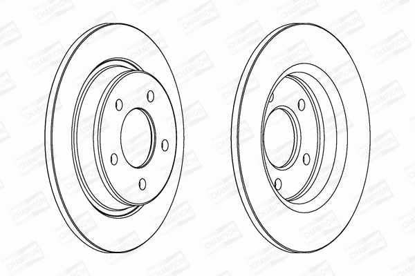 563043CH CHAMPION Тормозной диск (фото 1)