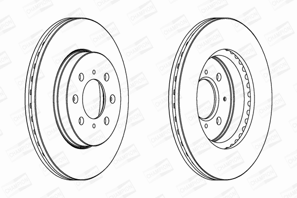 563065CH CHAMPION Тормозной диск (фото 1)