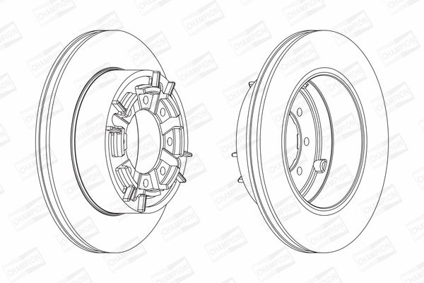 567128CH-1 CHAMPION Тормозной диск (фото 1)
