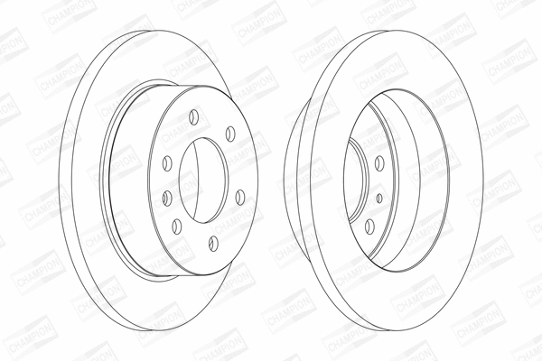 569137CH CHAMPION Тормозной диск (фото 1)