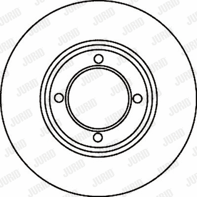 561059J JURID Тормозной диск (фото 1)