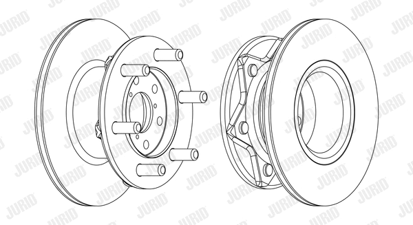 561127JC-1 JURID Тормозной диск (фото 1)