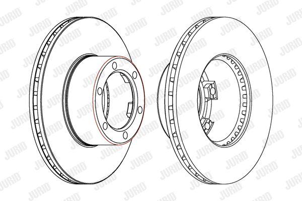561254JC JURID Тормозной диск (фото 1)