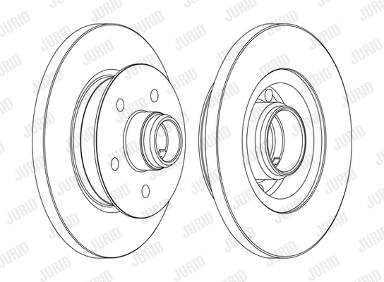 561437J JURID Тормозной диск (фото 1)
