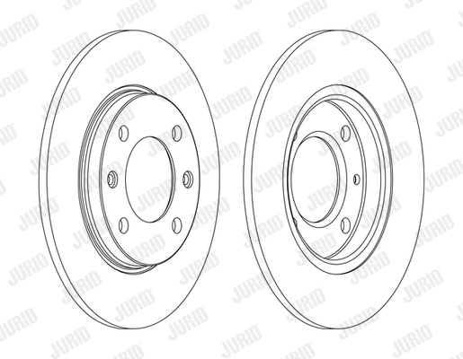 561555J JURID Тормозной диск (фото 1)