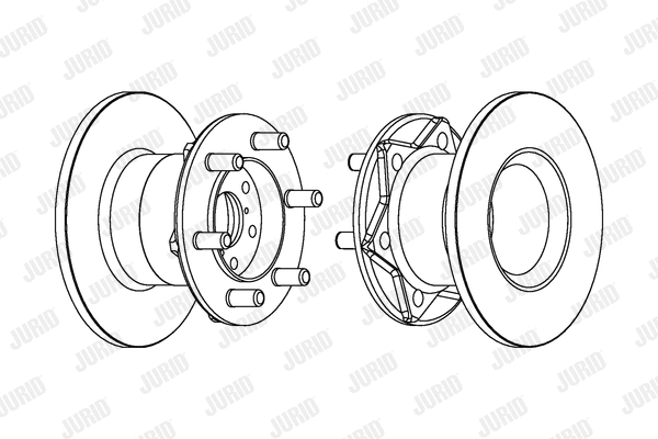 561612J JURID Тормозной диск (фото 1)