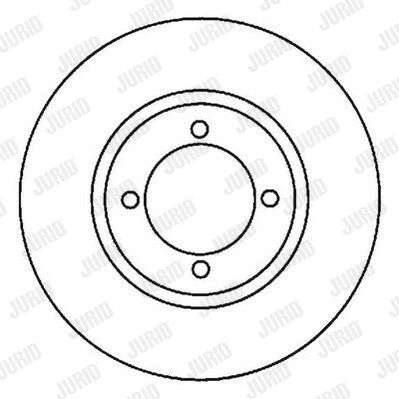 561700J-1 JURID Тормозной диск (фото 1)