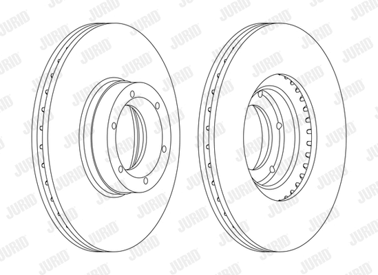 562105J-1 JURID Тормозной диск (фото 1)