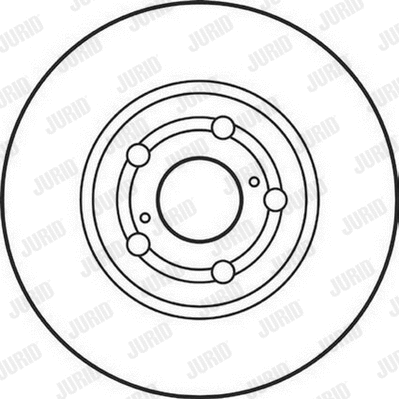 562125J-1 JURID Тормозной диск (фото 1)