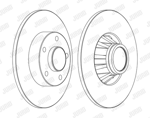 562211J JURID Тормозной диск (фото 1)