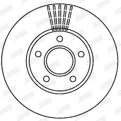 562251JC JURID Тормозной диск (фото 1)
