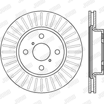 562421J JURID Тормозной диск (фото 1)