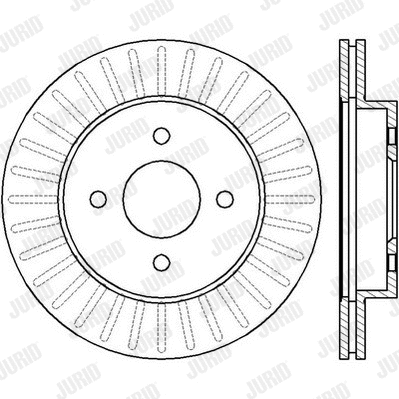 562424JC JURID Тормозной диск (фото 1)