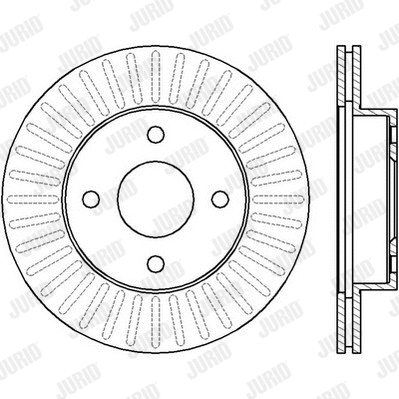 562426J-1 JURID Тормозной диск (фото 1)