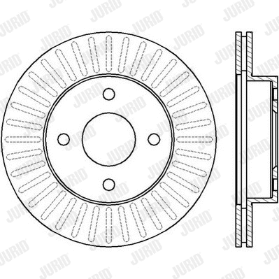 562426JC JURID Тормозной диск (фото 1)