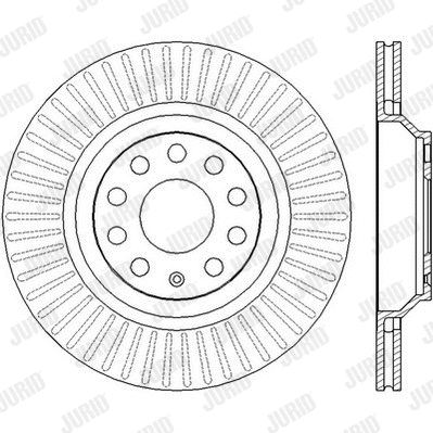 562432J JURID Тормозной диск (фото 1)