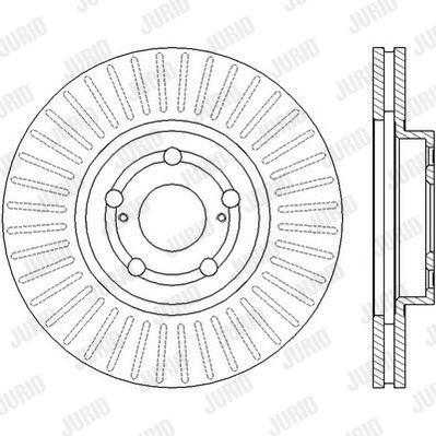 562453JC JURID Тормозной диск (фото 1)