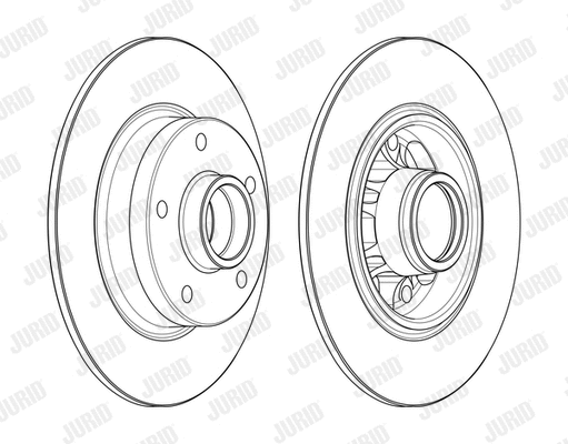 562732J JURID Тормозной диск (фото 1)
