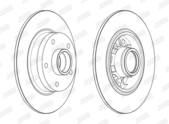 562732J JURID Тормозной диск (фото 2)