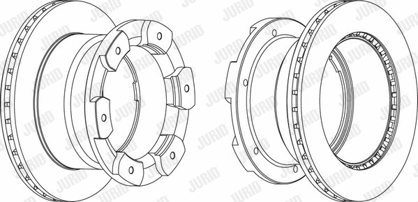 562805JC JURID Тормозной диск (фото 1)