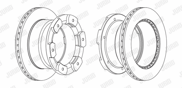 562805JC-1 JURID Тормозной диск (фото 1)