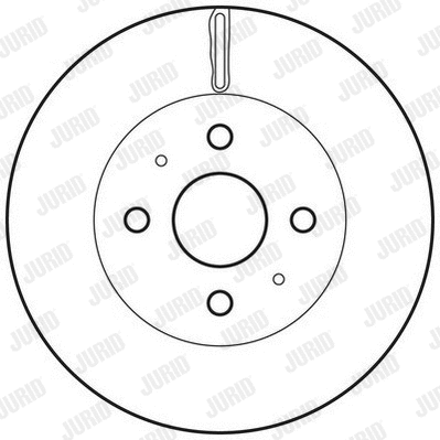 562832JC JURID Тормозной диск (фото 1)