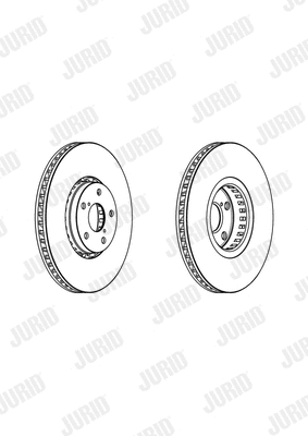 562950JC-1 JURID Тормозной диск (фото 1)