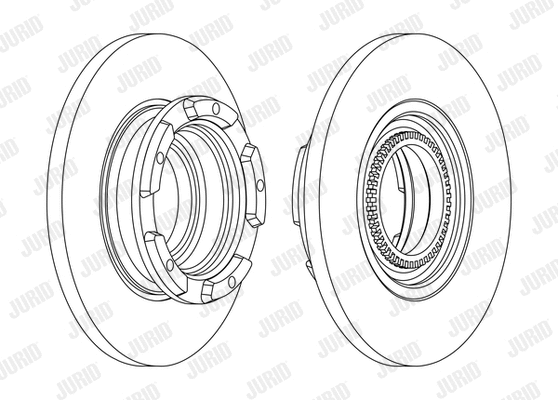 563126J JURID Тормозной диск (фото 1)