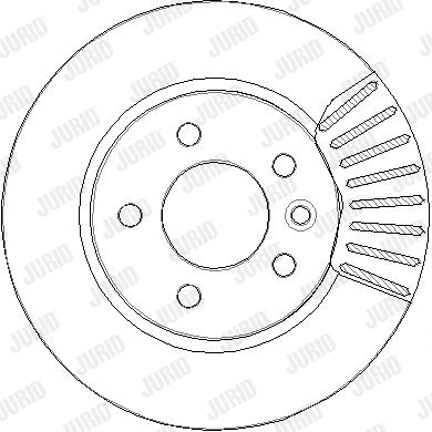 563226JC-1 JURID Тормозной диск (фото 1)