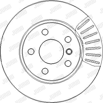 563291JC-1 JURID Тормозной диск (фото 1)