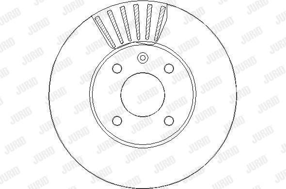 563342JC-1 JURID Тормозной диск (фото 1)