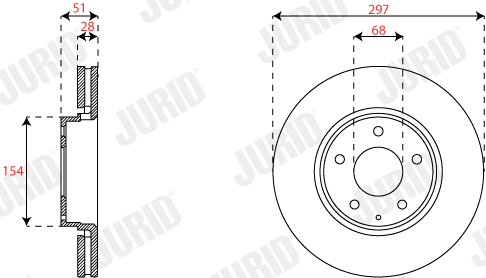 563356JC JURID Тормозной диск (фото 2)
