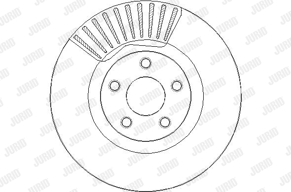 563395JC-1 JURID Тормозной диск (фото 1)