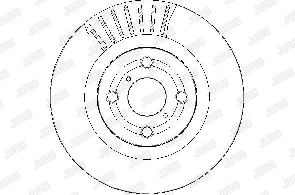 563401JC-1 JURID Тормозной диск (фото 1)