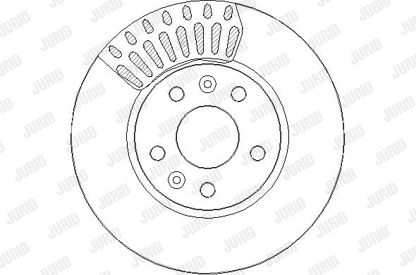 563425JC-1 JURID Тормозной диск (фото 1)