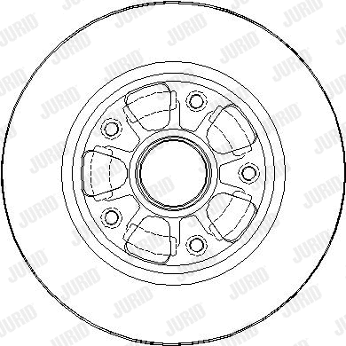 563449JC-1 JURID Тормозной диск (фото 1)