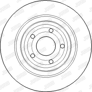 563450JC-1 JURID Тормозной диск (фото 1)