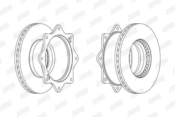 567114J JURID Тормозной диск (фото 1)