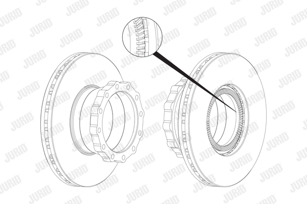567405J JURID Тормозной диск (фото 1)