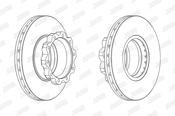567410J JURID Тормозной диск (фото 1)