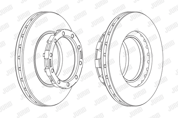 567801J JURID Тормозной диск (фото 1)