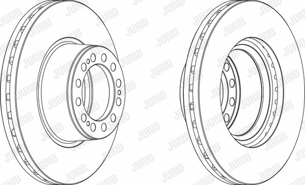 569001J JURID Тормозной диск (фото 1)