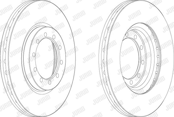 569102J JURID Тормозной диск (фото 1)