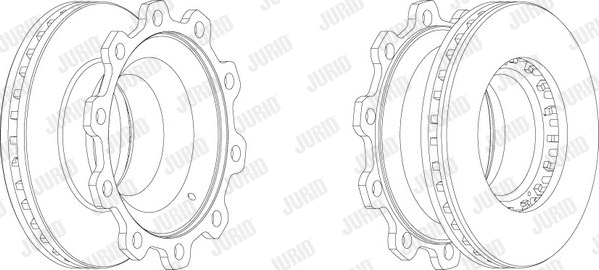 569143J JURID Тормозной диск (фото 1)