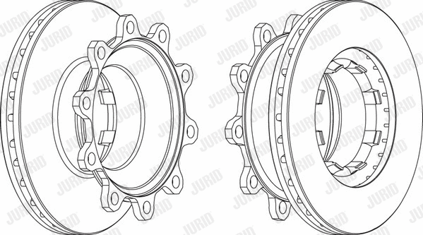 569147J JURID Тормозной диск (фото 1)